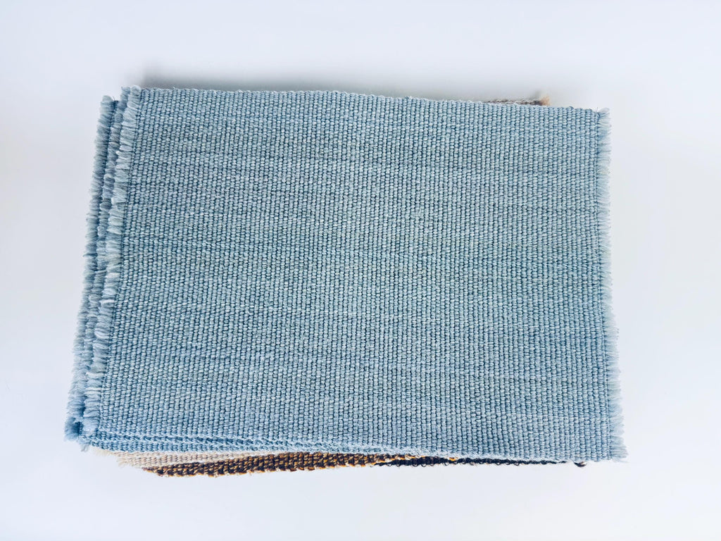 Vintage 1970s-80s Striped Woven Fringe Placemats - Acrylic Polyester Retro Table Linens - Sets Sold Separately