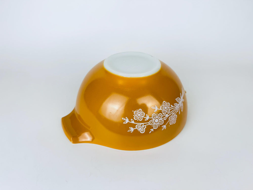 Vintage 'PYREX' Butterfly Gold Cinderella Mixing Bowls - #443 & 444 - Made In USA - Sold Separately