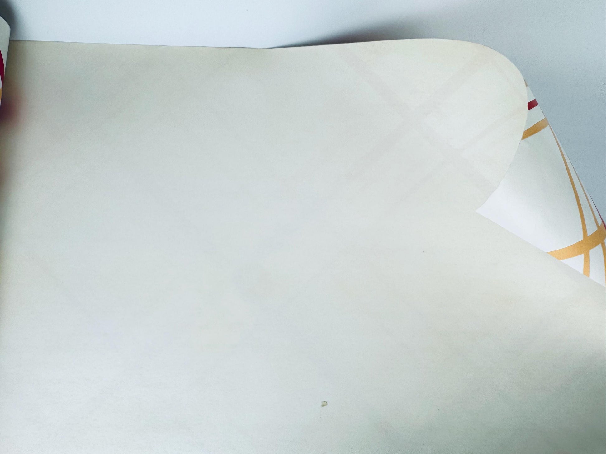White paper backing