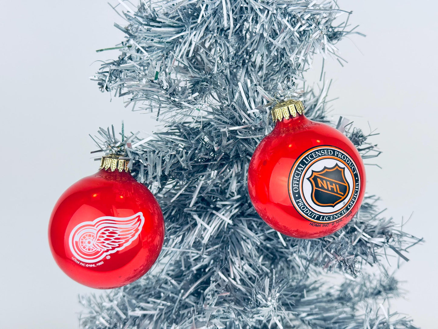 Vintage Detroit Red Wings NHL Christmas Tree Ornament - Made In Canada NOMA - Sold Separately