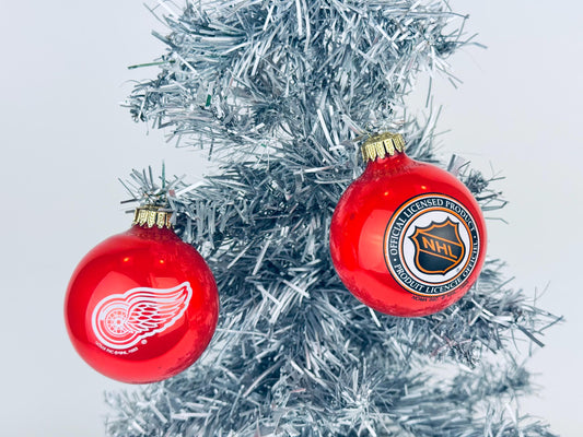 Vintage Detroit Red Wings NHL Christmas Tree Ornament - Made In Canada NOMA - Sold Separately