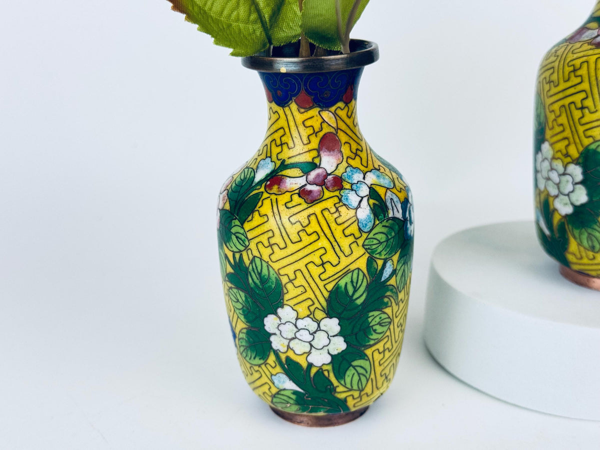 Decorative vase with floral patterns on a white background