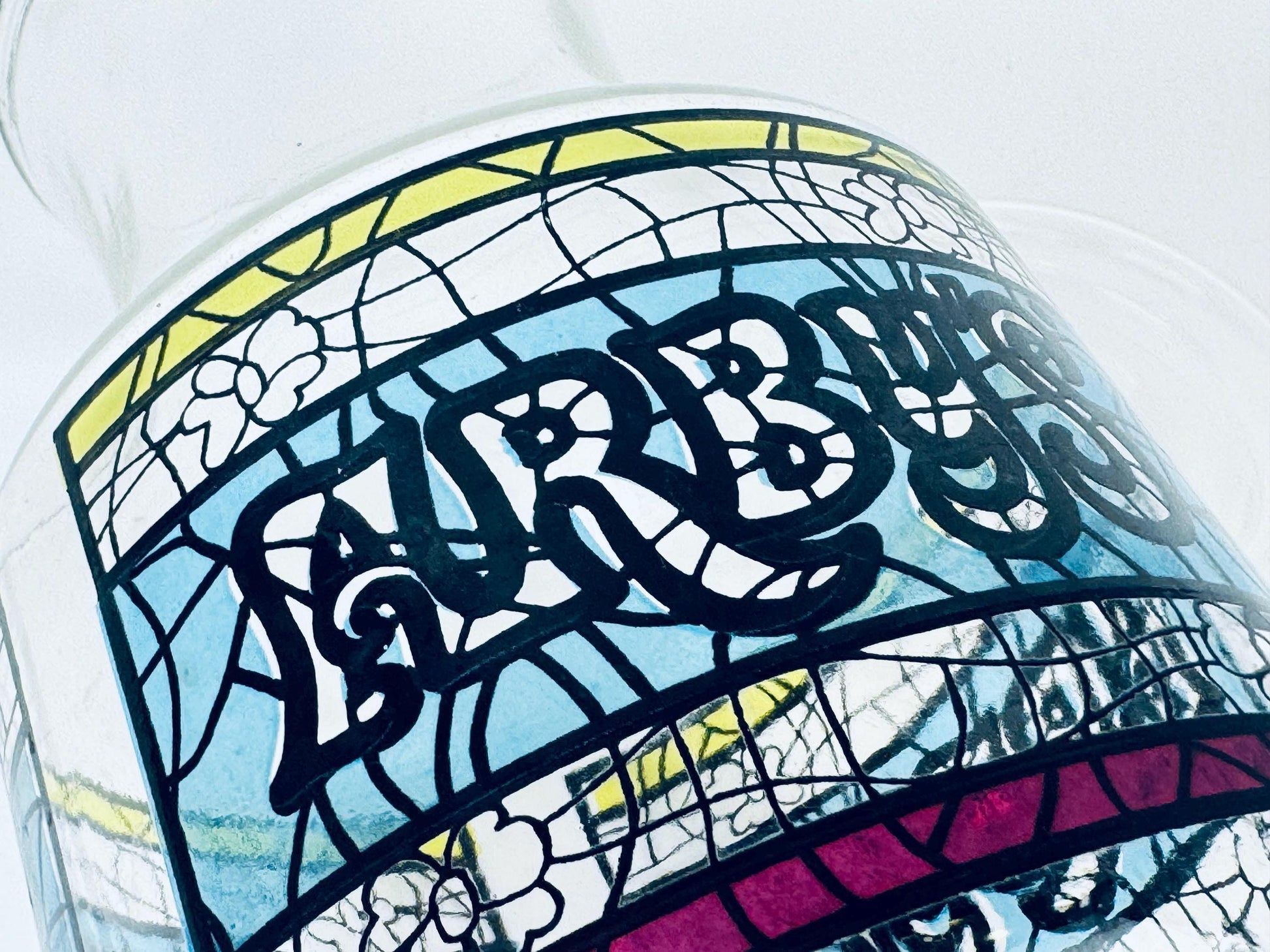 Colorful 'ARBY'S' logo on a clear background