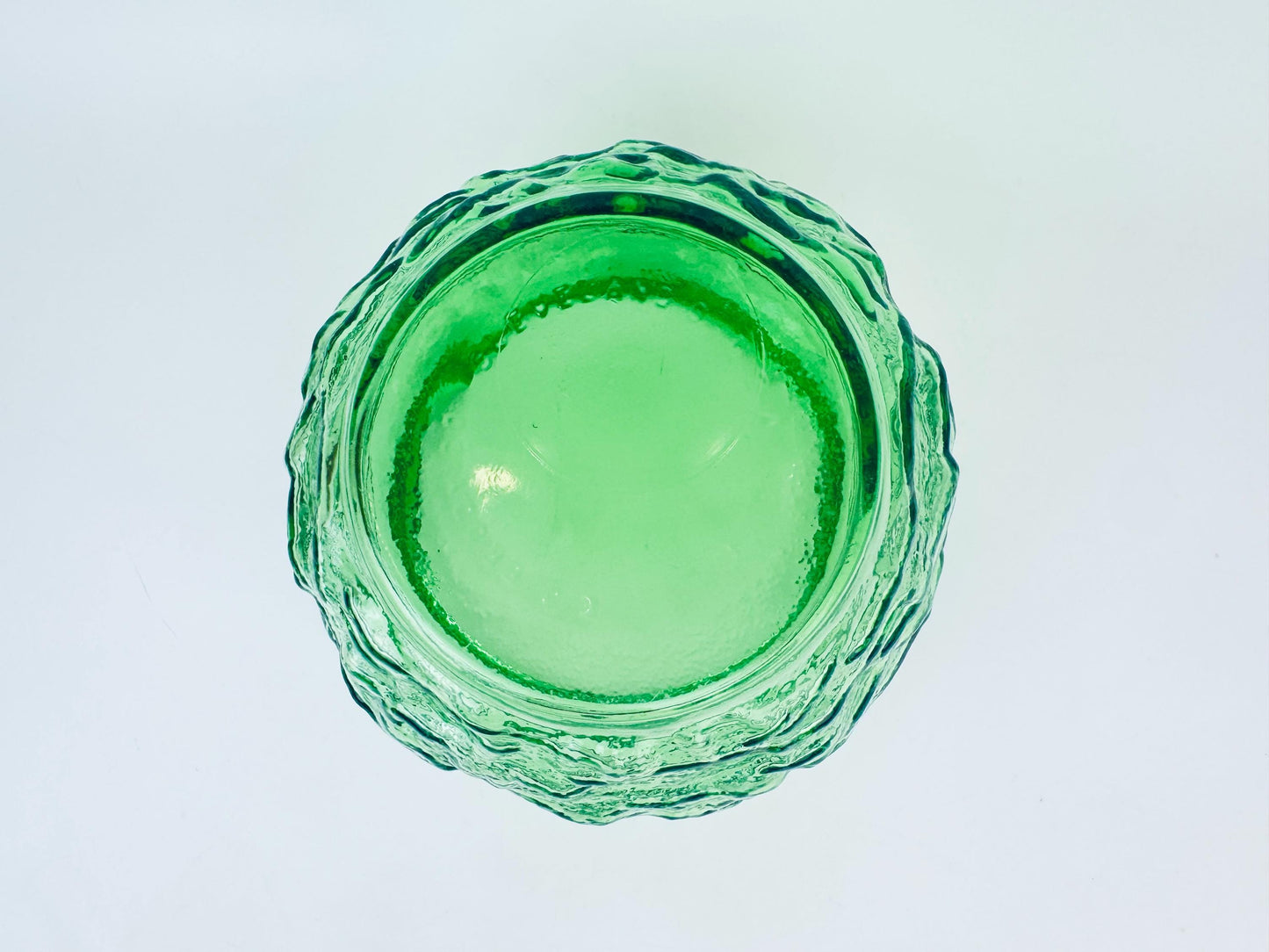 Vintage Green Crinkle Glass Vase - Made In USA By EO Brody Co. - Sold Separately