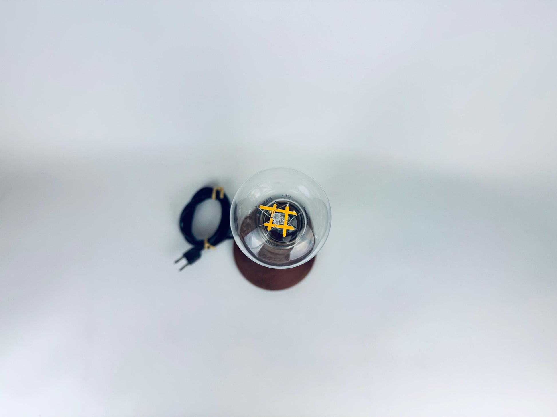 Close up of bulb on lamp