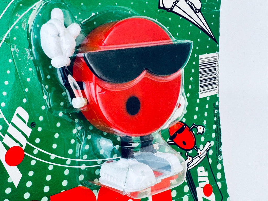 Vintage 1980s Red Spot 7UP Bendable Or WindUp Toy  Retro Beverage Mascot Collectible - Made By 'Nasta' - Each Sold Separately
