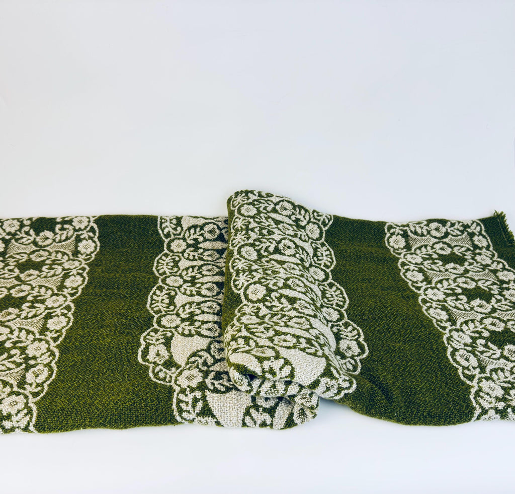 Folded rectangular display highlighting border and center panel