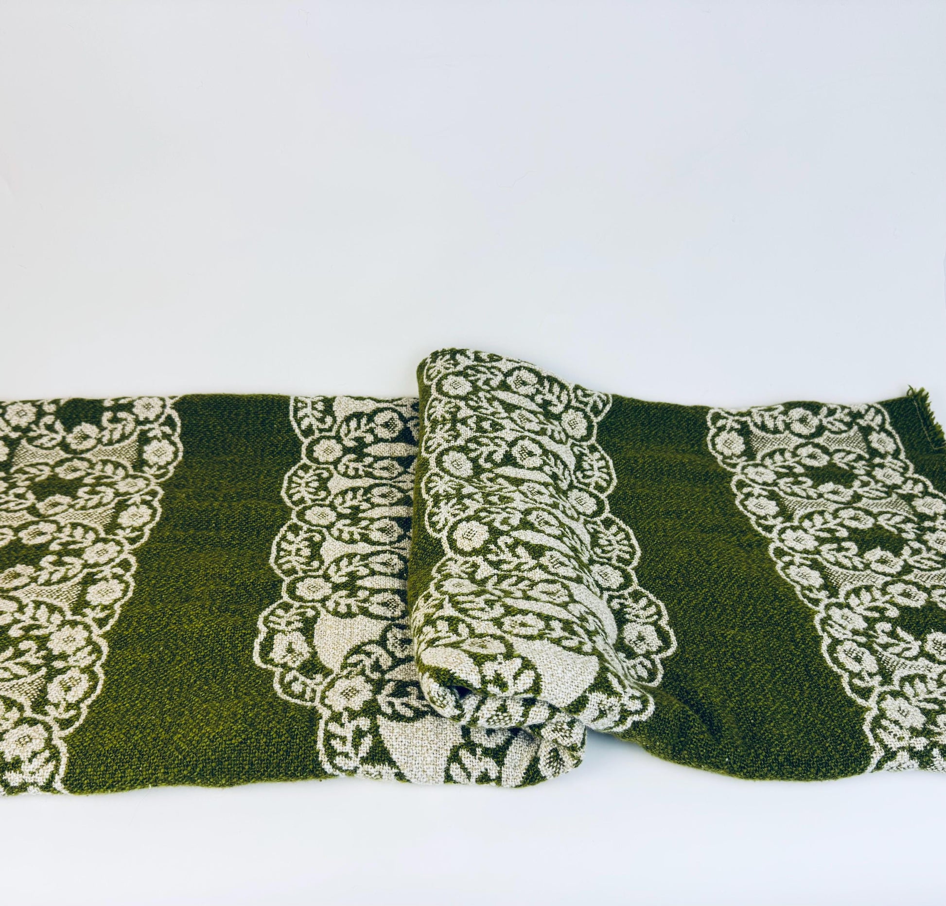 Folded rectangular display highlighting border and center panel