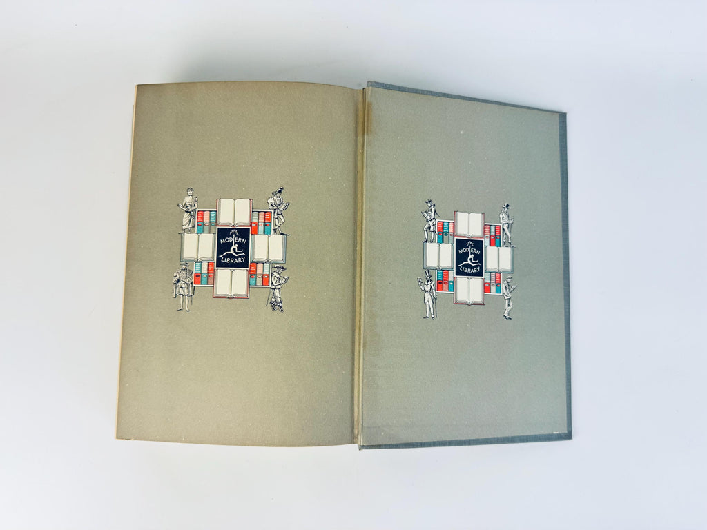 Vintage 1951 Modern Library Darwin Book  The Origin of Species & The Descent of Man  Grey Cloth Hardcover