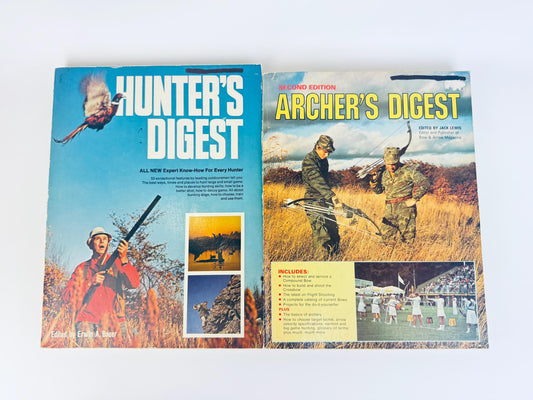 Vintage 1970s Hunting and Archery Paperback Books  Hunters Digest 1979 & Archers Digest 1977 Outdoors Guides - Sold Separately