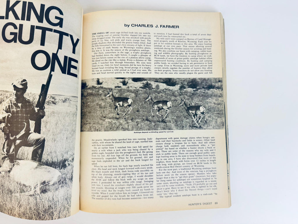 Vintage 1970s Hunting and Archery Paperback Books  Hunters Digest 1979 & Archers Digest 1977 Outdoors Guides - Sold Separately