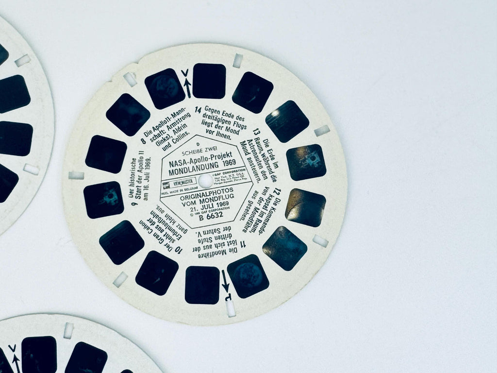 Vintage View-Master Reels - DEUTCH NASA Apollo Moon Landing (Mondlandung) 1969 - Reels Sold Separately