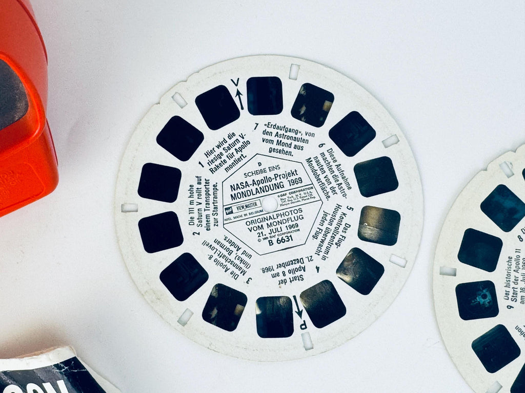 Vintage View-Master Reels - DEUTCH NASA Apollo Moon Landing (Mondlandung) 1969 - Reels Sold Separately
