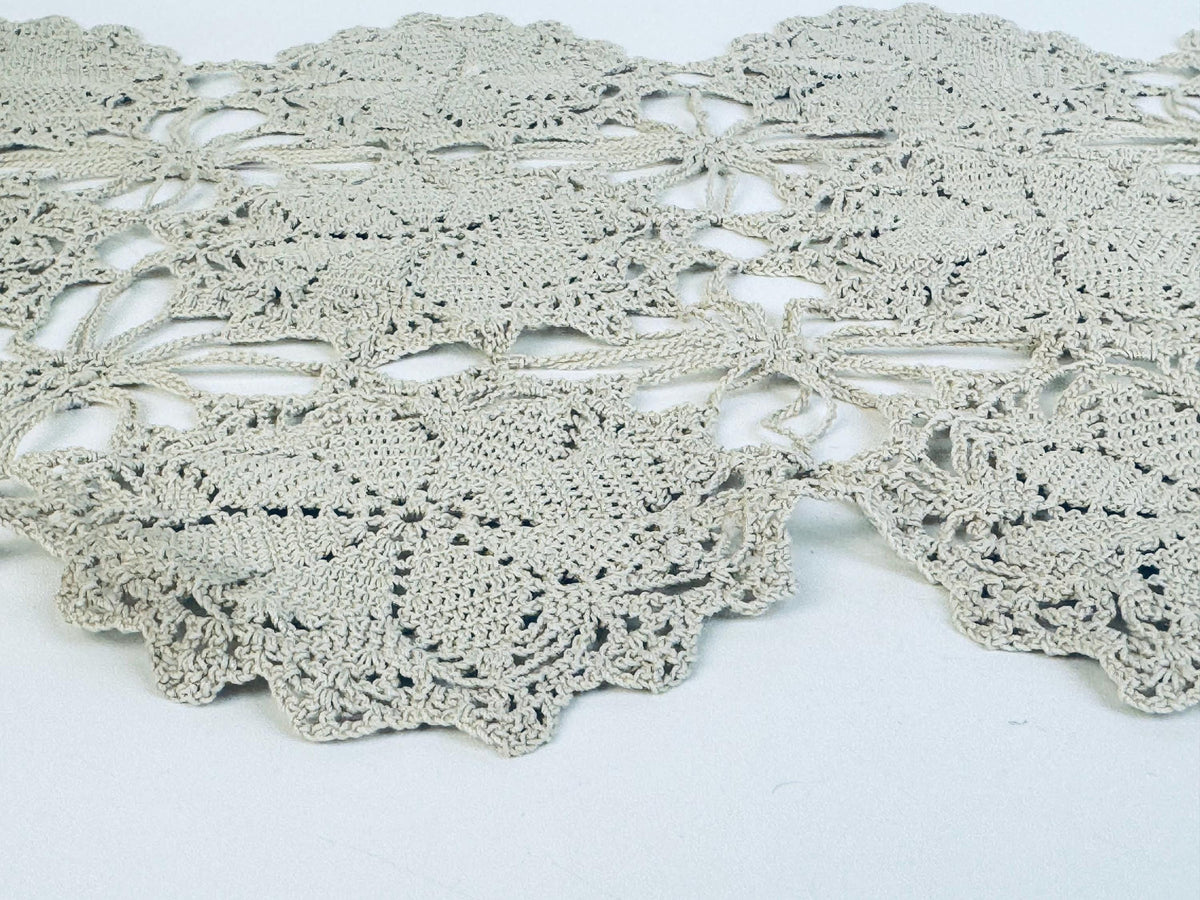 Angled overview of full runner on white background