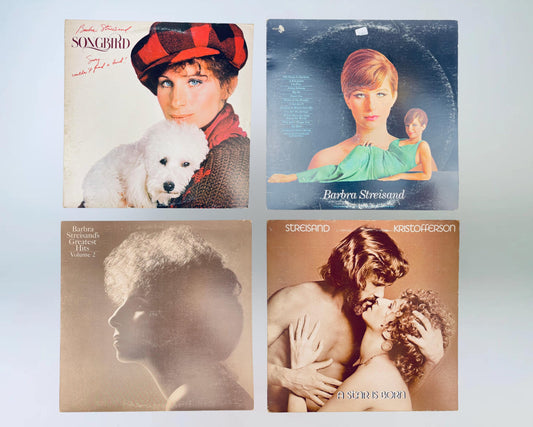 Vintage Barbra Streisand Vinyl LPs  Songbird (1978), Greatest Hits Vol.2, My Name Is Barbra, A Star Is Born  Pop-Soft Rock Collectible