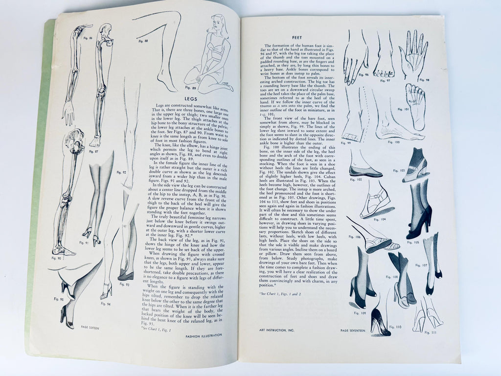 Vintage 1950s Teal Commercial Art & Design Instruction Books  Softcover art-lesson guide  Each Sold Separately