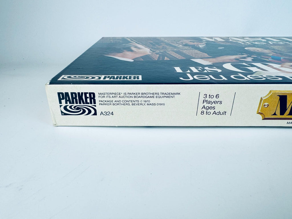 Vintage 1970 Masterpiece Board Game  The Art Auction Game By Parker Brothers  Made In Canada  New Old Stock (NOS)