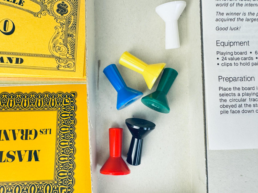 Vintage 1970 Masterpiece Board Game  The Art Auction Game By Parker Brothers  Made In Canada  New Old Stock (NOS)