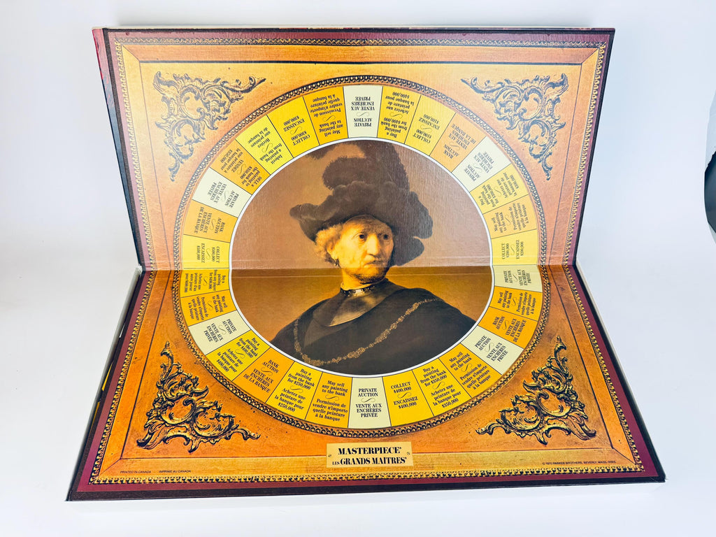 Vintage 1970 Masterpiece Board Game  The Art Auction Game By Parker Brothers  Made In Canada  New Old Stock (NOS)
