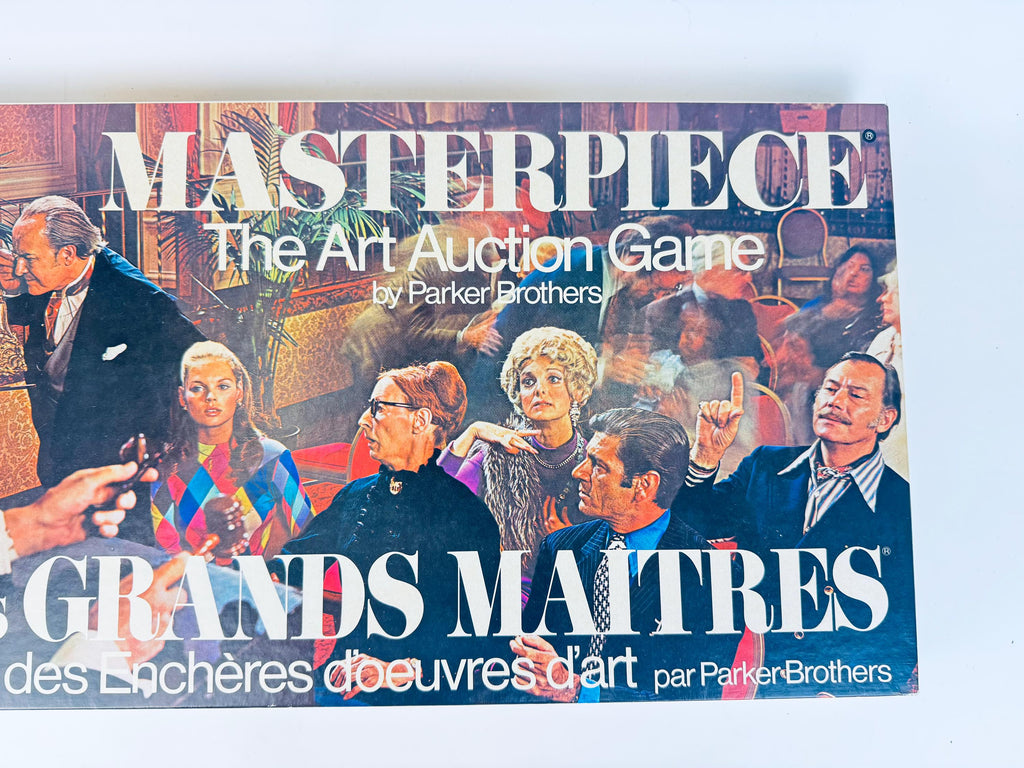 Vintage 1970 Masterpiece Board Game  The Art Auction Game By Parker Brothers  Made In Canada  New Old Stock (NOS)