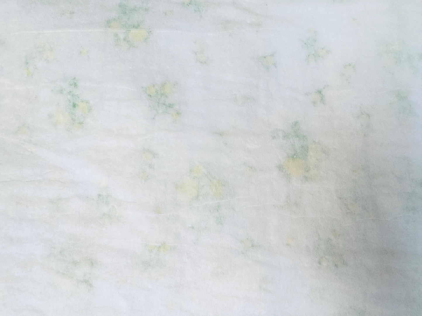 Vintage 1960s Polyfab Scented Drawer Liner - 'Yellow Rosebud' Floral Printed Polyblend Roll for Shelves & Linens - Made In Canada