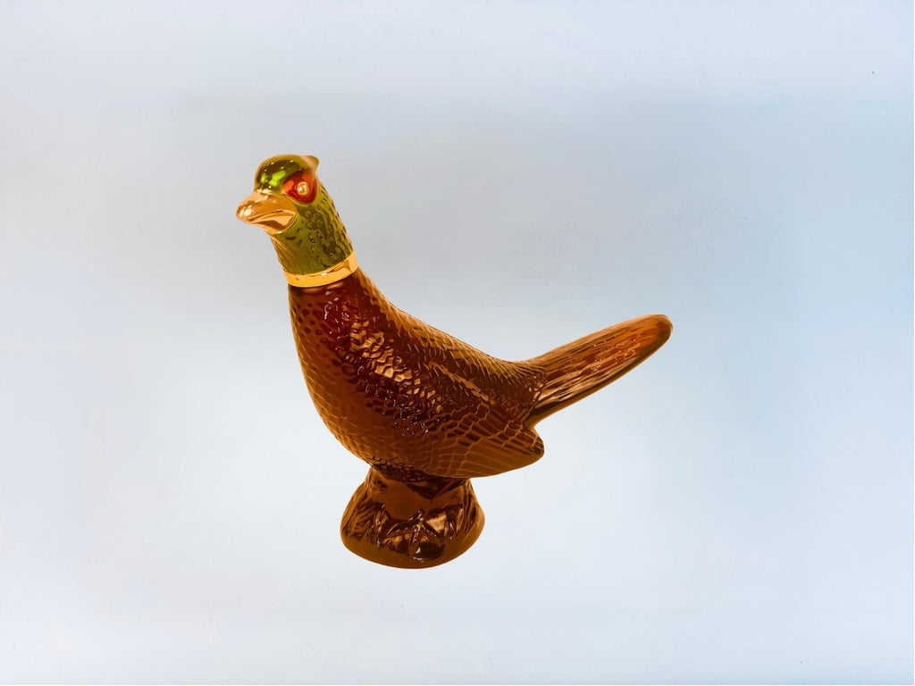 Vintage Avon Glass Cologne Decanters - Each Sold Separately - Amber “PAID, Pheasant & Golden Angel