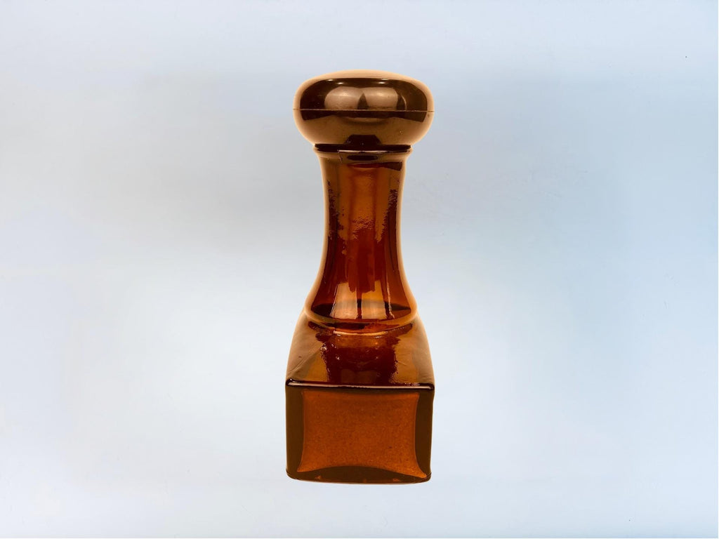 Vintage Avon Glass Cologne Decanters - Each Sold Separately - Amber “PAID, Pheasant & Golden Angel