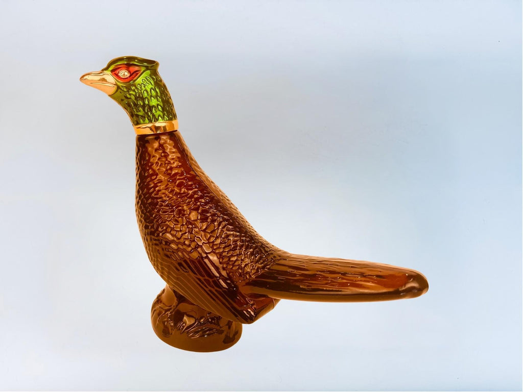 Vintage Avon Glass Cologne Decanters - Each Sold Separately - Amber “PAID, Pheasant & Golden Angel