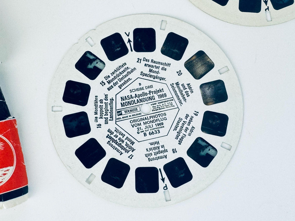 Vintage View-Master Reels - DEUTCH NASA Apollo Moon Landing (Mondlandung) 1969 - Reels Sold Separately