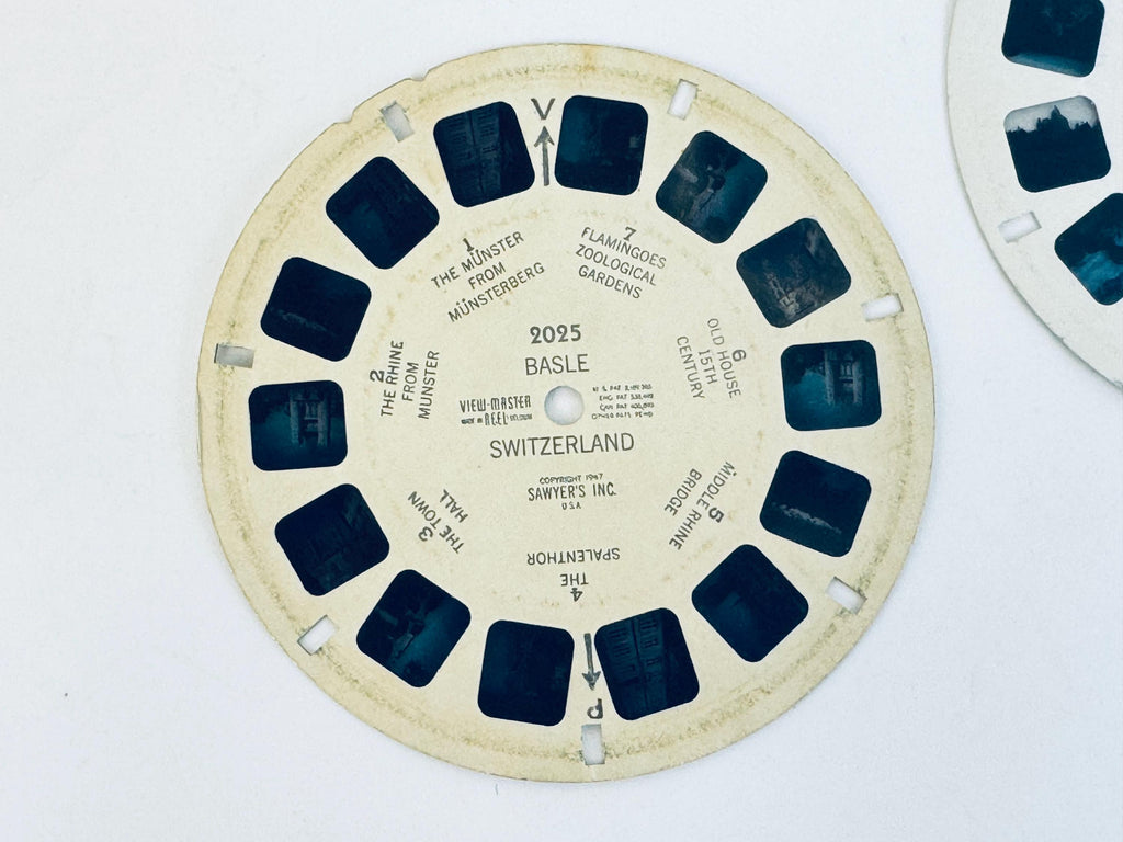 Vintage View-Master Reels - Switzerland & Florida Travel - Reels Sold Separately