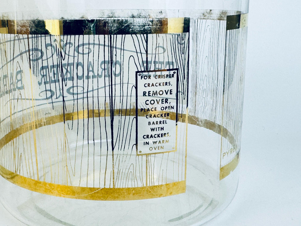Vintage Mid-Century 1960s PYREX Glass Cracker Barrel Jar - Made In USA - Sold Separately