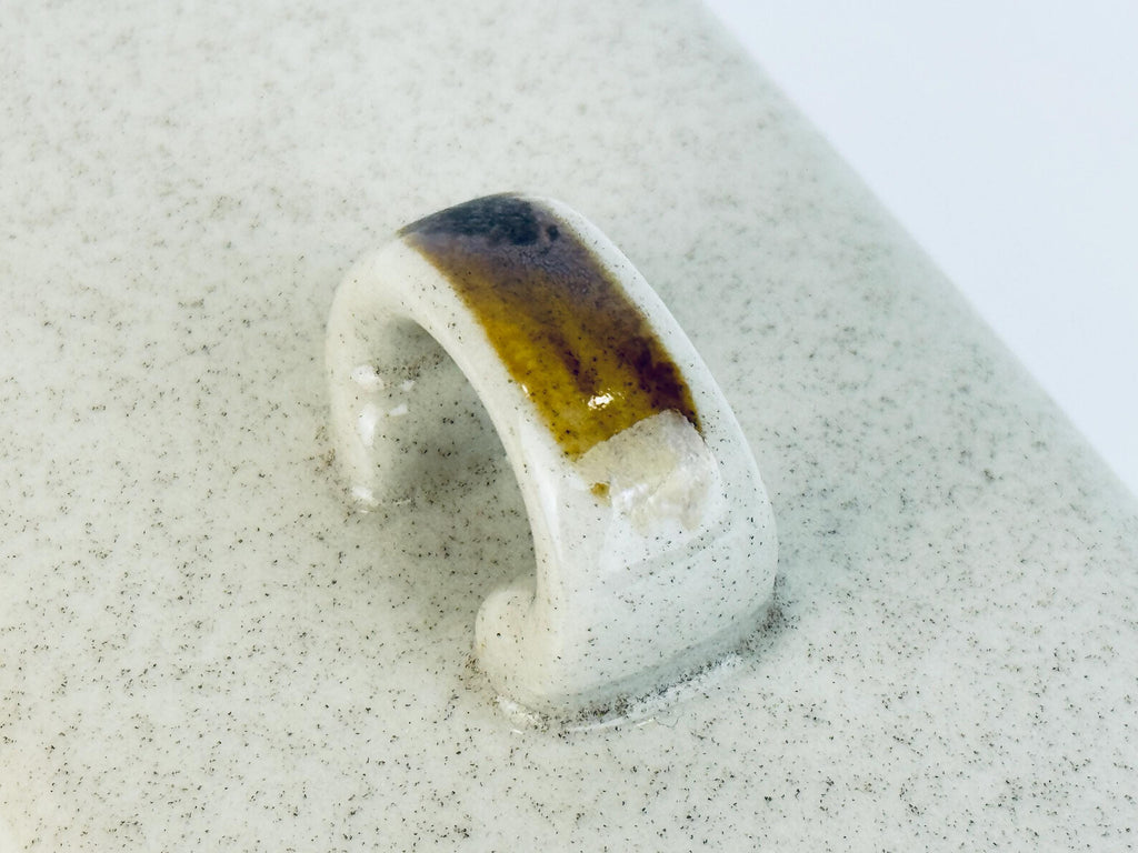 Vintage Mid-Century Speckled Grey Stoneware Covered Butter Dish Japan - 1960s/70s Two-Piece Tableware Tray & Lid