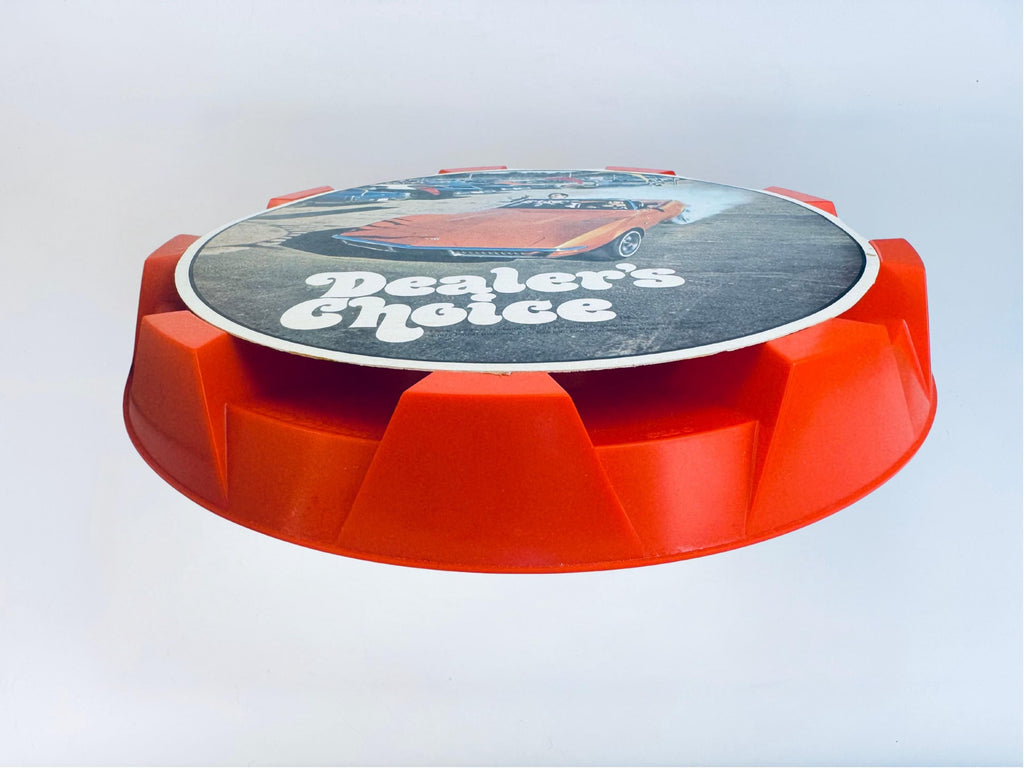 Vintage 1970s Dealer's Choice Board Game  Retro Car Deal Game in Orange & White Box