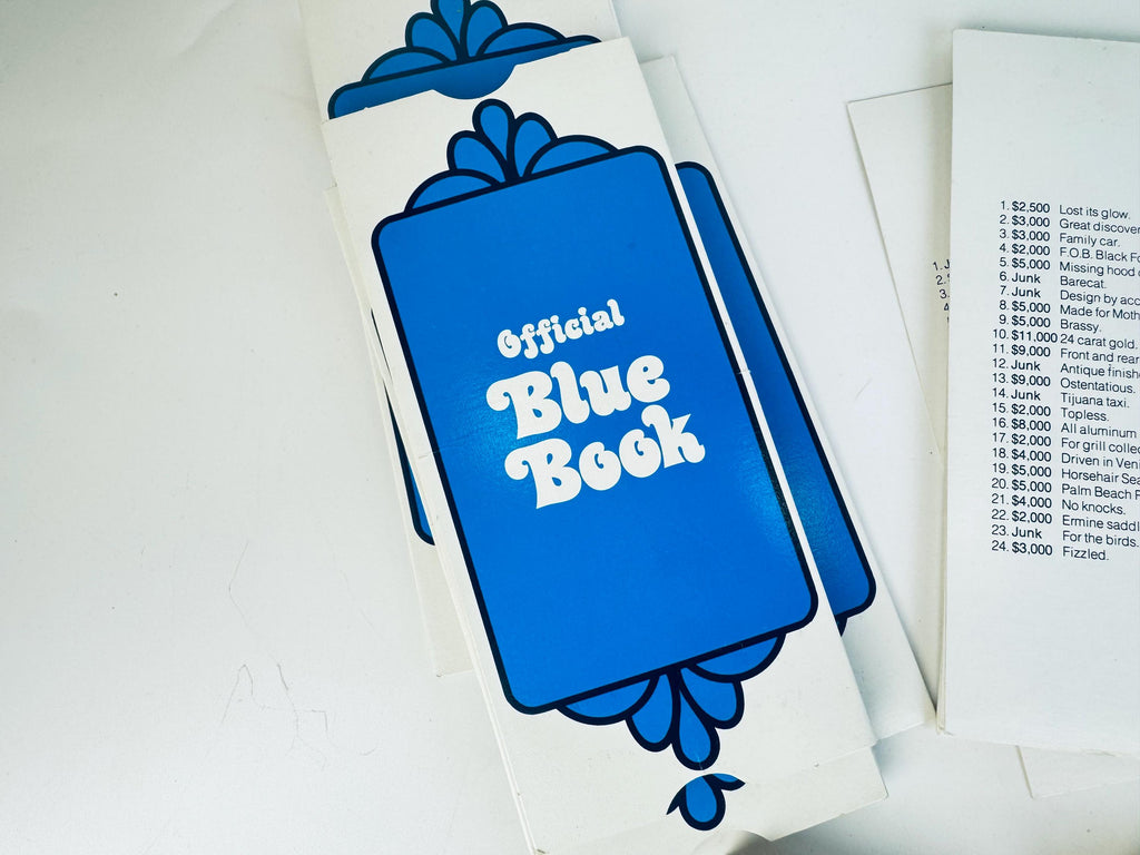 Vintage 1970s Dealer's Choice Board Game  Retro Car Deal Game in Orange & White Box