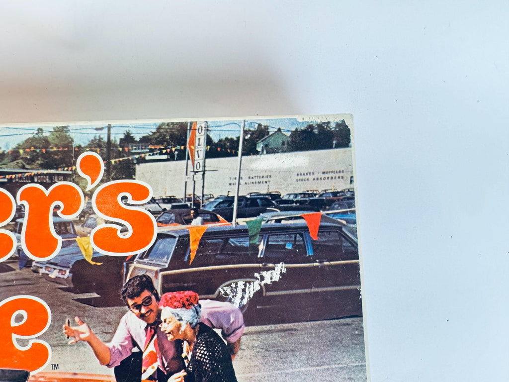 Vintage 1970s Dealer's Choice Board Game  Retro Car Deal Game in Orange & White Box