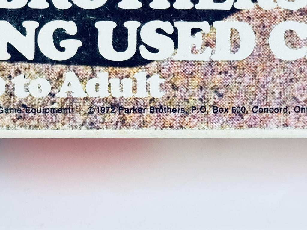 Vintage 1970s Dealer's Choice Board Game  Retro Car Deal Game in Orange & White Box