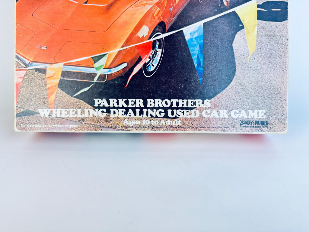 Vintage 1970s Dealer's Choice Board Game  Retro Car Deal Game in Orange & White Box