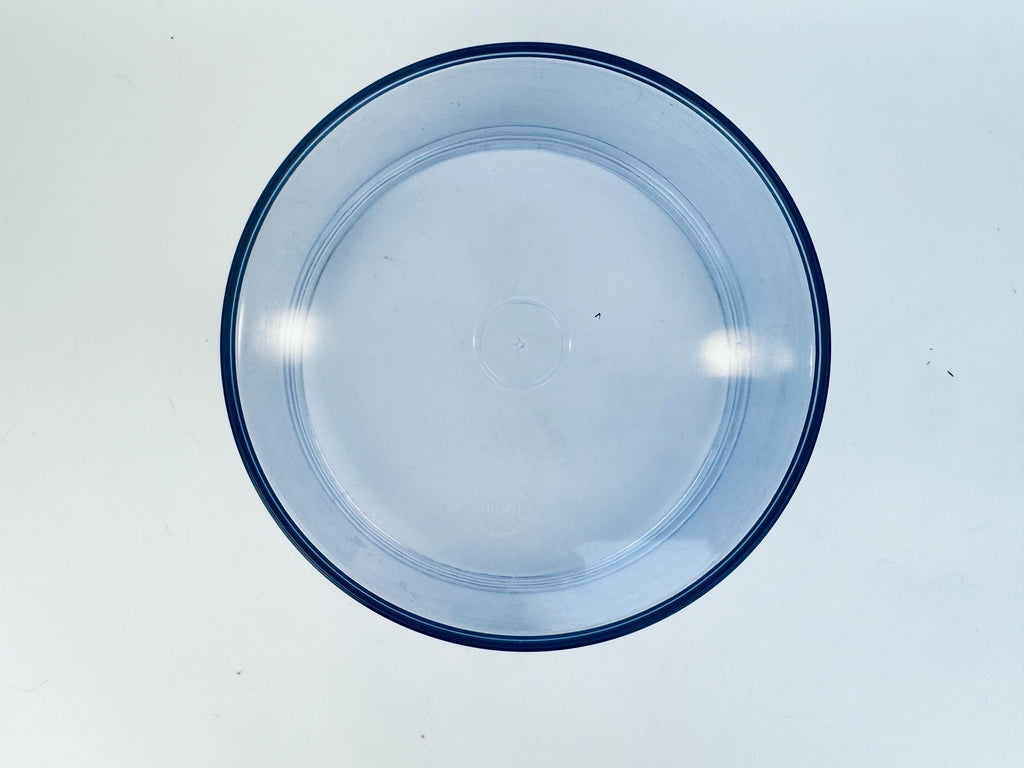 Vintage 1970s Erik Kold Plast Red Lid Clear Round Storage Container  Danish Mod Plastic Canister  Made in Denmark