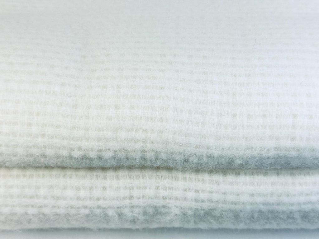 Vintage 'ESMOND' White Acrylic Twin/Double Blanket - Satin Ribbon Trim - New Old Stock (NOS) - Made In USA