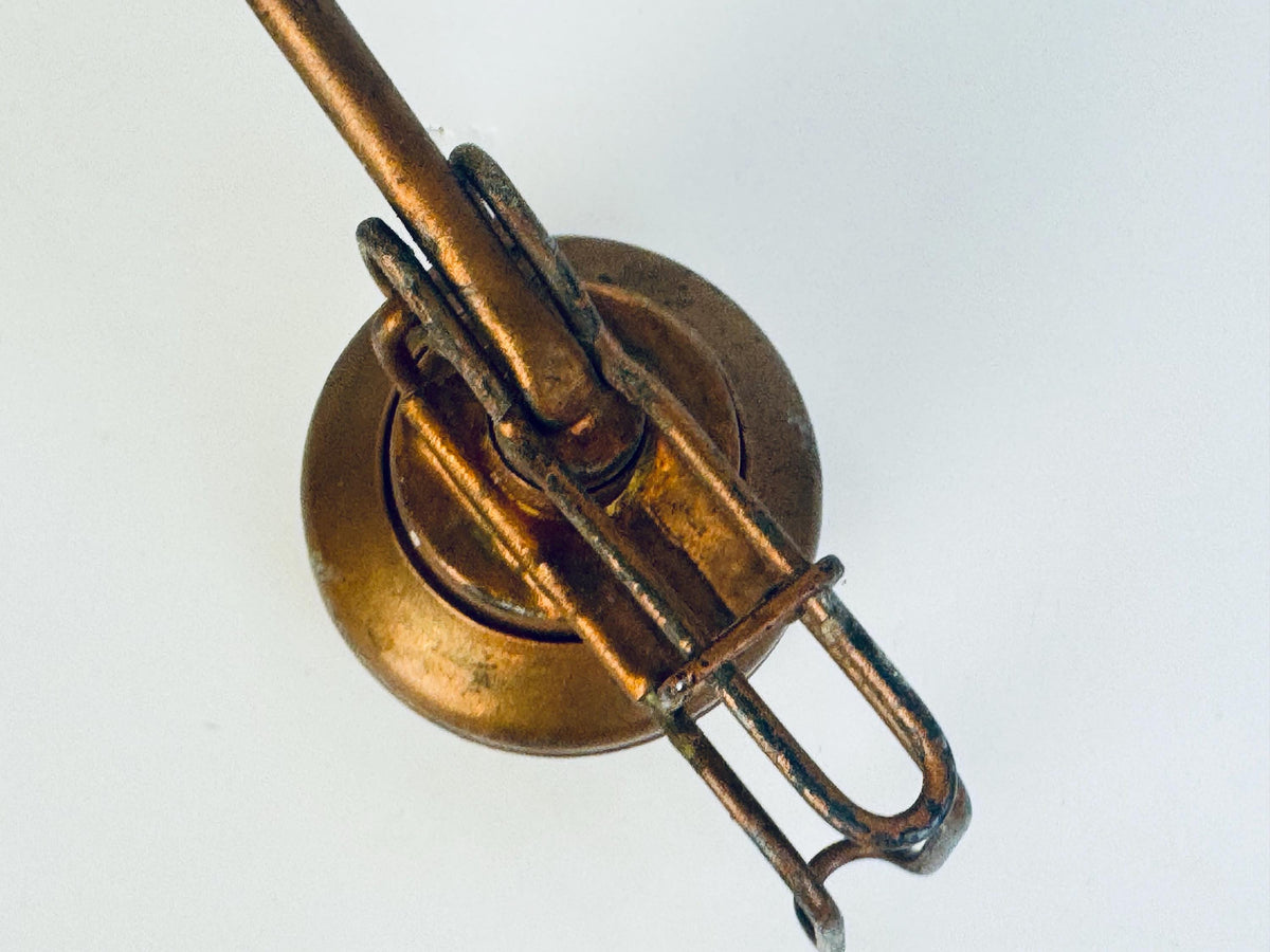 Antique 'Symons' Copper Oil Can -  Rocanville Saskatchewan Workshop Oiler - Canadian Industrial Decor Display Piece