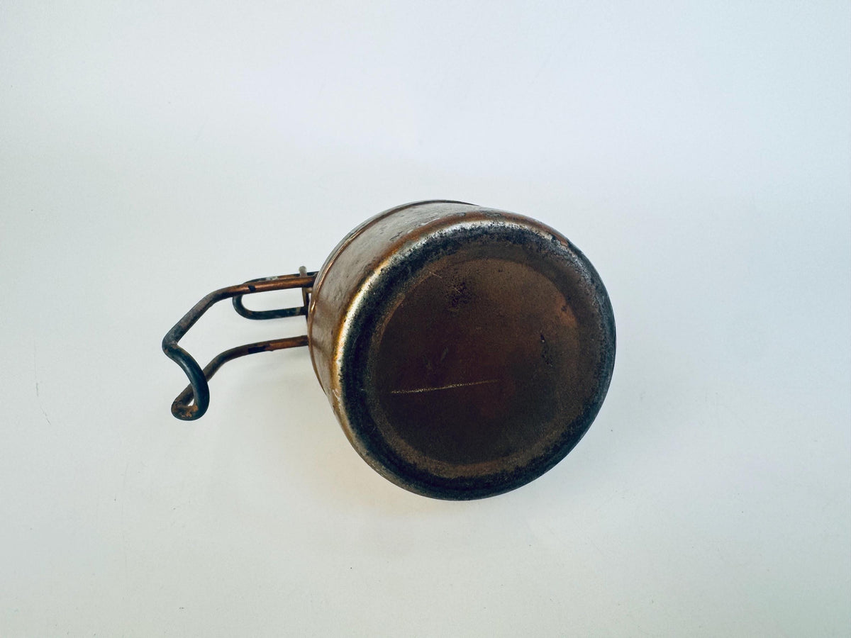 Antique 'Symons' Copper Oil Can -  Rocanville Saskatchewan Workshop Oiler - Canadian Industrial Decor Display Piece