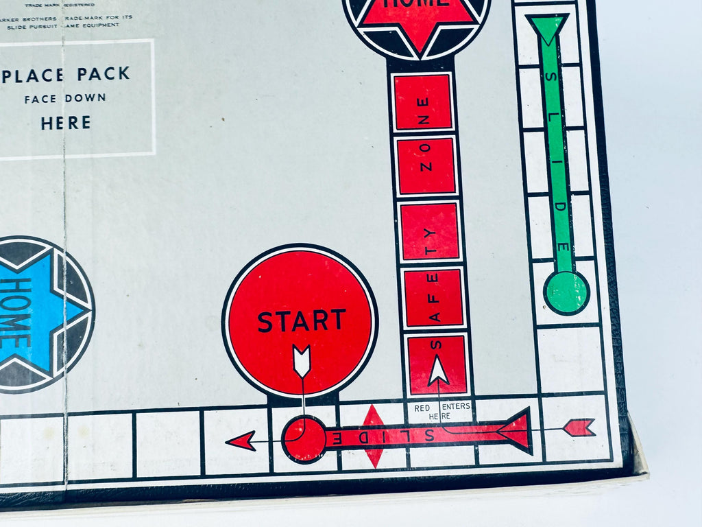 Vintage 1950s Sorry! Board Game  Canadian Edition, Blue Box with Cards & Plastic Pawns  Mid-Century Family Game