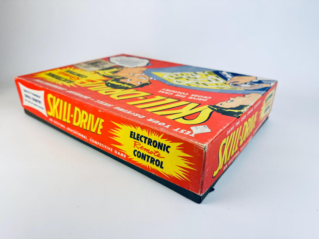 Vintage 1950s Magnetic Skill-Drive Board Game  Drive Yourself Cross Country  Made In USA