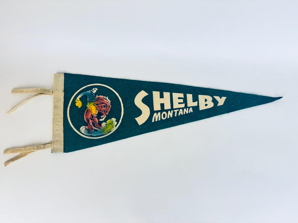 Vintage 1950s-1960s American Souvenir Large & Small Felt Tapered Pennant/Wall Hangings - Each Sold Separately