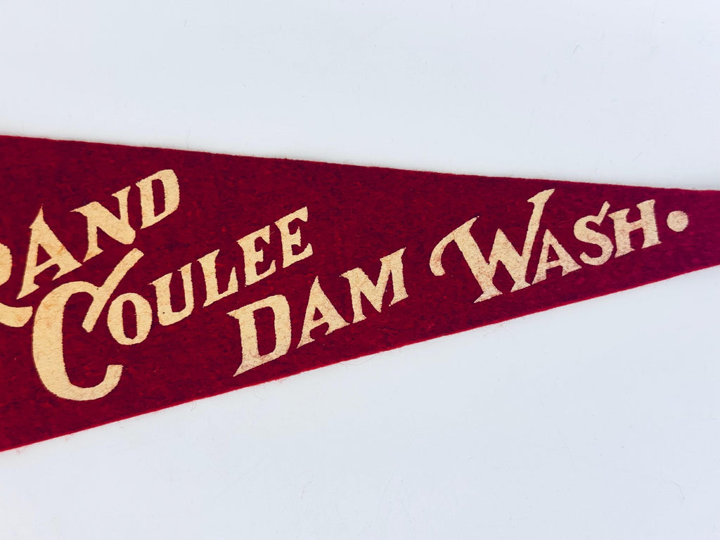 Vintage 1950s-1960s Washington State Souvenir Large & Small Felt Tapered Pennant/Wall Hangings - Each Sold Separately