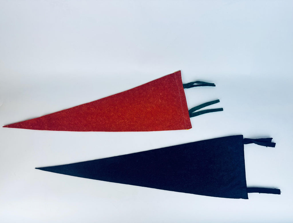 Vintage 1950s-1960s Canadian Souvenir Large & Small Felt Tapered Pennant/Wall Hangings - Each Sold Separately