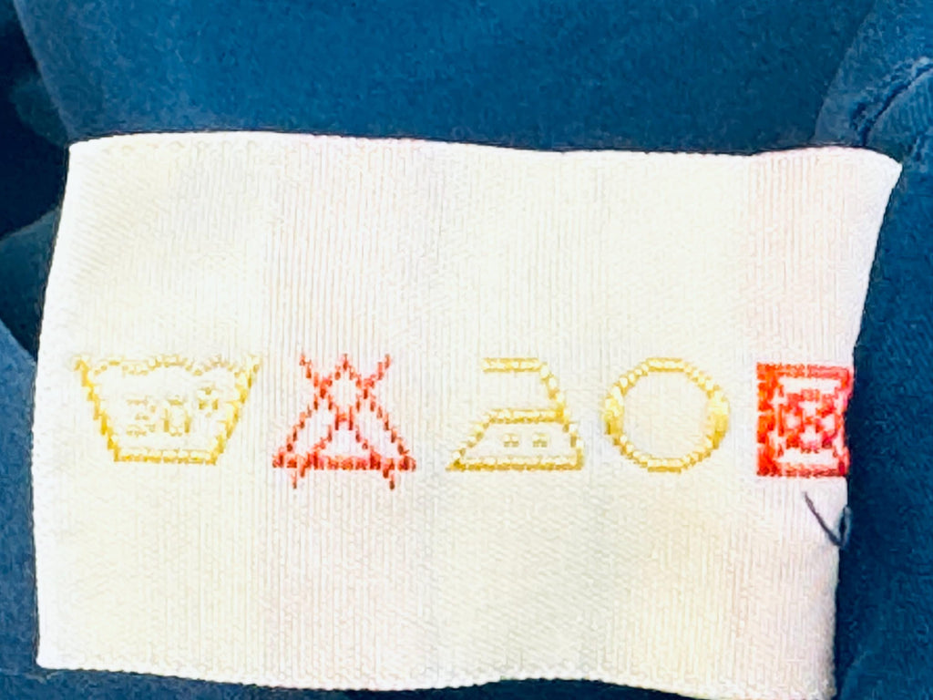 Vintage 1990s Mens Cobalt Blue 100% Silk Short Sleeve Shirt - 'Stone Silks' Button Up Casual Overshirt