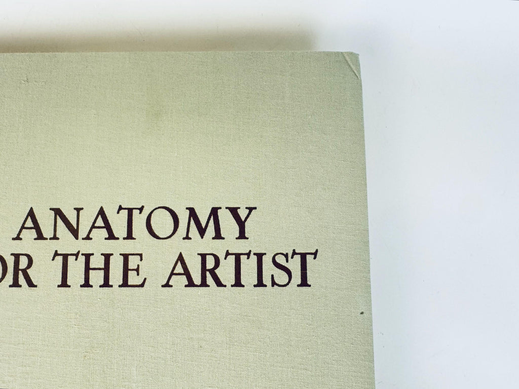 Vintage 'Anatomy For The Artist' Coffee Table Book  Pale Sage Cloth Bound - 7th Edition (1958)  Printed in Hungary By Jenõ Barcsay
