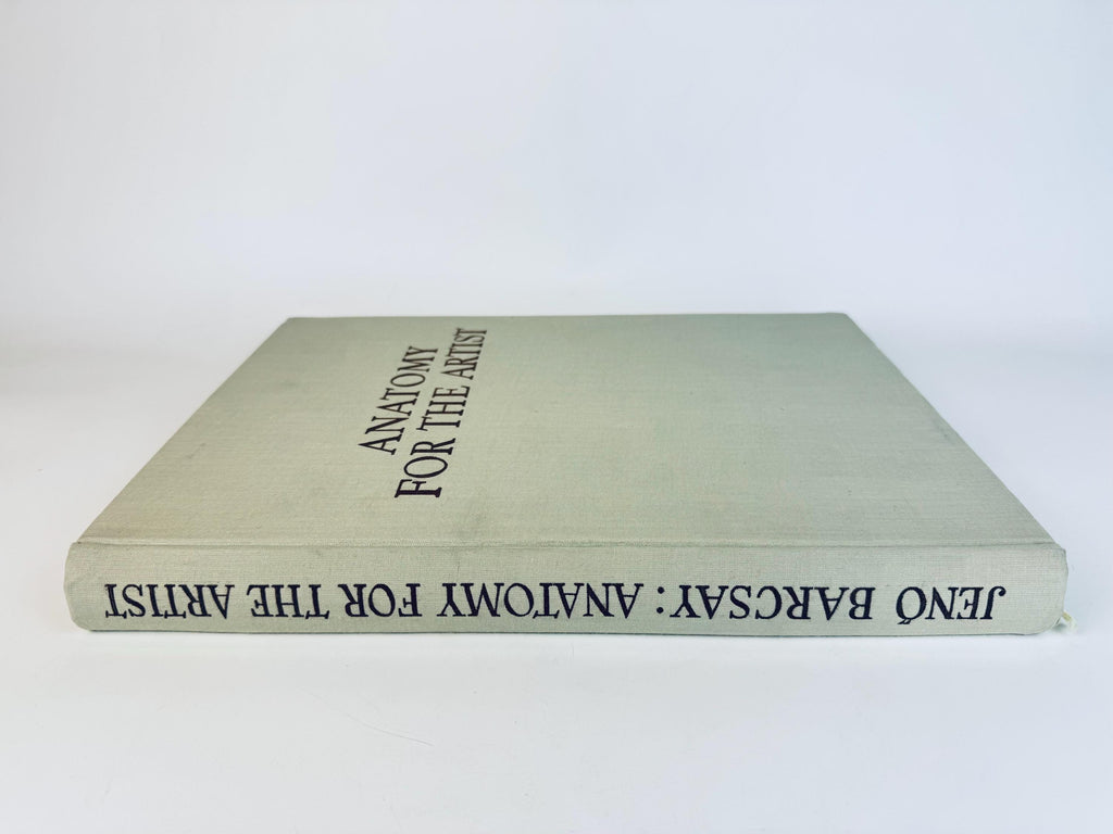 Vintage 'Anatomy For The Artist' Coffee Table Book  Pale Sage Cloth Bound - 7th Edition (1958)  Printed in Hungary By Jenõ Barcsay