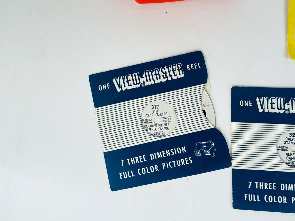 Vintage 1940-1950s View-Master Canada Reels  Vancouver Victoria Lake Louise Niagara Falls Jasper Icefields  Sold Separately